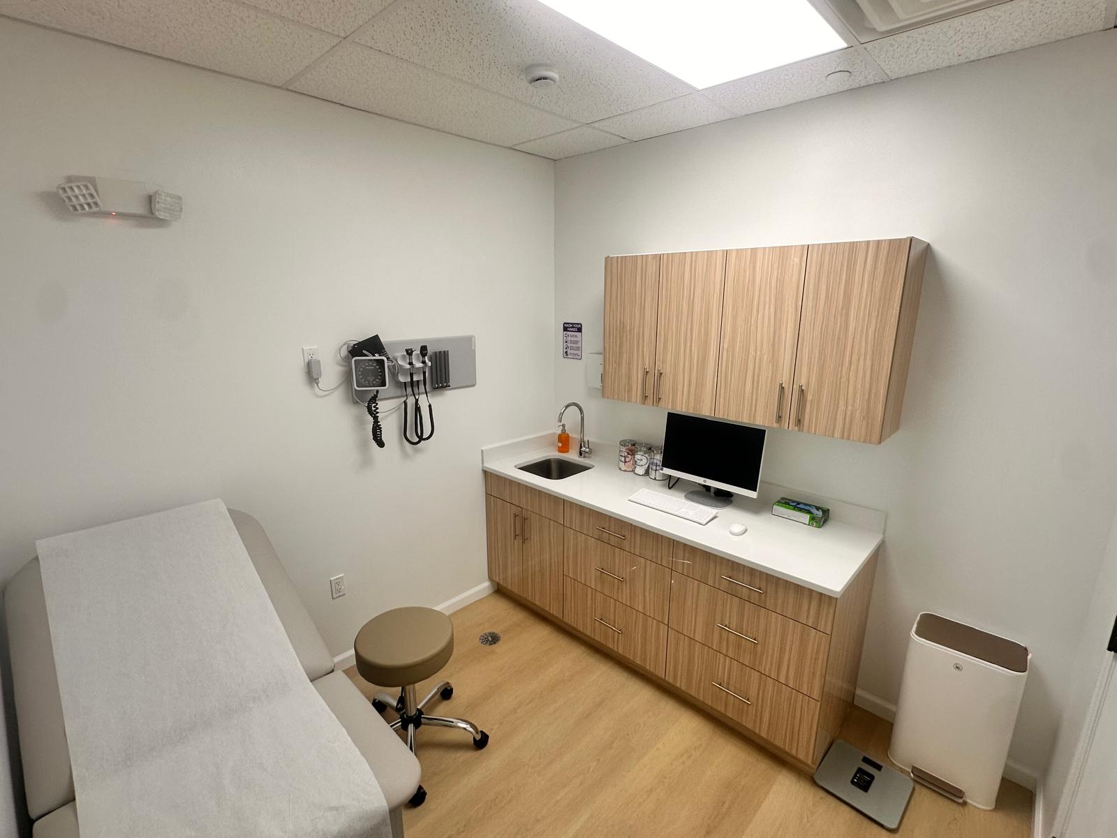 Patient room at One Stop Health
